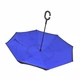 Зонт навпаки Up-Brella Синій смарт парасолька вітрозахисний - зображення 2