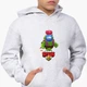 Худи детский Амонг Ас Бравл Старс Спайк (Among Us Brawl Stars Spike) Светло-серый меланж (9298-2599) 140 см - изображение 2