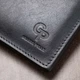 Мужское кожаное портмоне Grande Pelle leather-11552 Синее - изображение 8