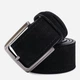 Ремень мужской из натуральной замши Vintage leather-20733 116 см Черный - изображение 5