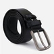Мужской ремень кожаный Vintage leather-20741 126 см Черный - изображение 2