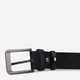 Мужской ремень кожаный Vintage leather-20745 123 см Черный - изображение 4