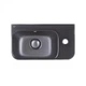 Qtap Tern підвісна раковина права 160*450*260mm чорна матова - зображення 1