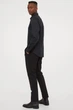 Рубашка Easy iron Slim Fit H&M M Черный (0781758003) - изображение 4