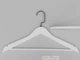 Набор 5 шт плечики вешалки Hanger FWB 44 см деревянные белые с черным крючком - изображение 2