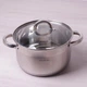 Кастрюля Mystery со стеклянной крышкой Ø22х13,5 см Kamille (2000002655121) - изображение 2