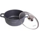 Каструля з кришкою Kamille Landes Grey 4.5 л з алюмінієвими литими ручками Ø24 см 4425 - зображення 2