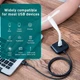 Адаптер Hub USB-Хаб Baseus Square round 4в1 USB 3.0 х 1 USB 2.0 х 3 1 м Black (CAHUB-AY01) - изображение 5