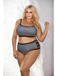 Купальник роздільний Bralette Lorin L5079-9 95С Чорний/Білий - зображення 1