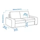 Диван 2-місний IKEA KIVIK Tibbleby(094.405.99) - зображення 7