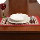 Новогодняя гобеленовая салфетка под тарелку на стол Villa Grazia Premium Снежный хоровод 35x50 см - изображение 5