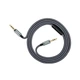 Кабель 3,5 на 3,5 із мікрофоном Hoco UPA04 AUX Noble with mic UPA04 |1M|. Grey - зображення 3