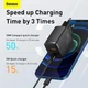 Мережевий зарядний пристрій 20 Вт BASEUS Compact Quick Charger (1USB/1Type-C, QC/PD, 20W, 3A). Black - зображення 4