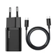 Сетевое зарядное устройство с входом Type-C BASEUS Super Si Quick Charger (1Type-C, 3A/25W, PD/QC). Black - изображение 3