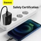 Сетевое зарядное устройство с входом Type-C BASEUS Speed Mini Quick Charger (1Type-C, PD/QC,20W, 3A). Black - изображение 6