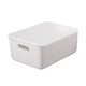 Ящик для зберігання з кришкою MBM HOME FH-13/FH-16 LIGHT GRAY пластиковий світло-сірий - зображення 1