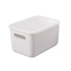 Ящик для хранения с крышкой MBM HOME FH-11/FH-15 LIGHT GRAY пластиковый светло-серый - изображение 1