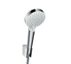 Душовий набір HANSGROHE Crometta Vario з тримачем 1.6м EcoSmart 9 l/min, White/Chrome (26694400) - изображение 1