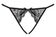 Відкриті трусики Obsessive Miamor Crotchless Panties цвет черный размер L/XL (20924005015000000) - зображення 3