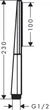Ручной душ Hansgrohe Rainfinity 1jet Matt Black 26866670 - изображение 3
