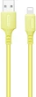 Кабель ColorWay USB - Apple Lightning (soft silicone) 2.4а 1 м Yellow (CW-CBUL043-Y) - изображение 2