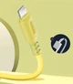 Кабель ColorWay USB - Apple Lightning (soft silicone) 2.4а 1 м Yellow (CW-CBUL043-Y) - изображение 4