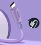 Кабель ColorWay USB - Type-C (soft silicone) 2.4а 1 м Purple (CW-CBUC044-PU) - зображення 3