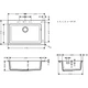 Кухонная мойка Hansgrohe S510-F660 Built-in sink 770x510 Stonegrey 43313290 - изображение 2