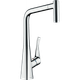 Змішувач Hansgrohe Metris M71 320 2jet кухонний з витяжним виливом Sbox 73801000 - зображення 1