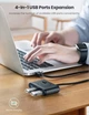 USB-хаб Ugreen hub 4 порту USB 3.0 1М Black (CR113) - зображення 2