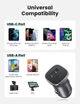 Автомобильное зарядное устройство UGREEN USB C адаптер для быстрой зарядки PD и QC3.0 20W (CD130) - изображение 5