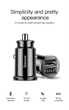 Автозарядное устройство Baseus Grain 2USB 3.1A Black (CCALL-ML01) - изображение 6
