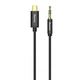 Кабель аудіо Baseus Yiven Ugreen Type-C to Mini-jack 3.5mm 1.2М Black (CAM01) - зображення 8