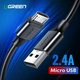 Кабель зарядный Ugreen Micro USB 2.0 5V2.4A 0.5M Black (US289) - изображение 2