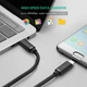 Кабель зарядный Ugreen USB 2.0 Type-C to Type-C PD QC 4.0 0.5М Black (US286) - изображение 7