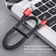 Кабель зарядний Baseus Micro USB 2.0 90° реверсивний MVP 1 м Red (CAMMVP-A09) - зображення 3