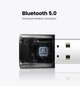 Bluetooth-адаптер UGREEN USB Bluetooth 5.0 передатчик для компьютера, ноутбука Black (US390) - изображение 2