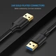 Кабель USB 3.0 Ugreen type A to USB 3.0 Ugreen type A 1M Black (US128) - изображение 6