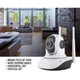 Беспроводная поворотная IP-камера видеонаблюдения Wi-Fi Smart Net Camera Q5 с датчиком движения и ночным Поворотная сетевая IP-камера Белый - изображение 4