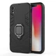 Чохол Ring case для Apple Iphone XR броньований бампер з кільцем чорний - зображення 2
