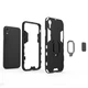 Чохол Ring case для Apple Iphone XR броньований бампер з кільцем чорний - зображення 4