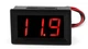 Вольтметр LED 4.5-30В цифровий електронний світлодіодний 1.5 см 0.56 "екран Червоний LED (556321642) Чорний - зображення 1