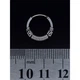 Серьга серебряная, кольцо с узором (eas-029) (00000002194) - изображение 1