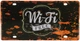 Металлическая табличка "Wi-Fi Free (Декоративная Ржавчина)" (ms-001103) - изображение 1