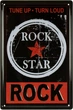 Металева табличка "Rock Star (Tune Up, Turn Loud, Rock)" (ms-001826) - зображення 1