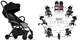 Дитяча коляска для двійні Bumprider Connect 2 Black шасі White - зображення 10