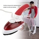 Дорожный мини утюг и отпариватель для одежды 2 в 1 Hot Steamer UKC с поворотной ручкой 1000 Вт мини отпариватель Красный - изображение 3