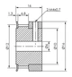 Шкив зубчатый CNCPROM 2GT-K-W6-Z20-D6 (167-405) - изображение 3