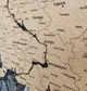 Пробковая детализированная карта Украины на стену с надписями городов ручной работы 1200х800х6 мм (11318-Нов) - изображение 3