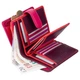 Женский кожаный кошелек Visconti Fiji rb51 plum m - изображение 3